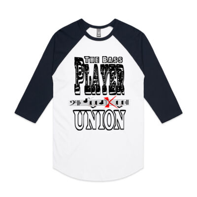 The Bass Player Union - AS Colour - 3/4 Raglan Baseball Sleeve Tee Thumbnail