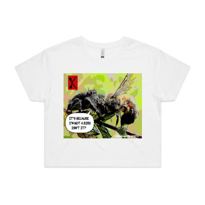It's because I'm not a bird, isn't it? - AS COLOUR - Women's Crop Tee Thumbnail