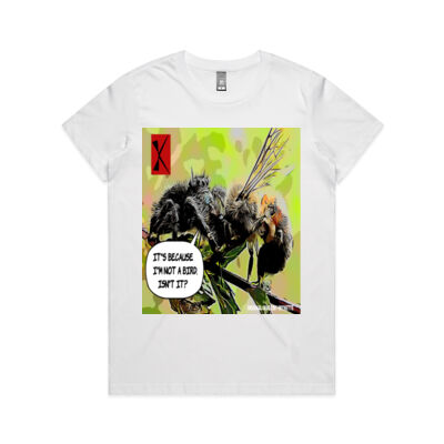 It's because I'm not a bird, isn't it? - AS Colour - Women's Maple Crew Tee (Regular Fit) Thumbnail