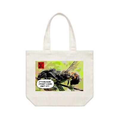 It's because I'm not a bird, isn't it? - AS Colour Shoulder Tote Bag Thumbnail