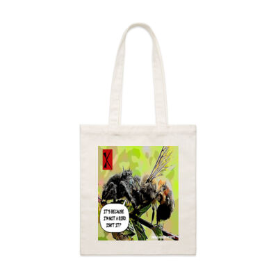 It's because I'm not a bird, isn't it? - AS Colour - Parcel Tote (Smallest) Thumbnail