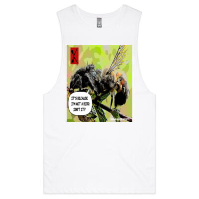 It's because I'm not a bird, isn't it? - AS Colour - Barnard Tank Top - Muscle Tee Thumbnail