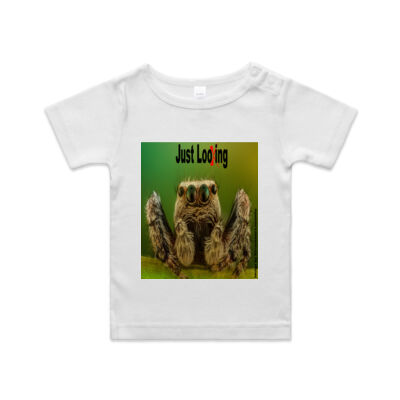 Spider "Just Looking" - AS Colour - Infant Wee Tee Thumbnail