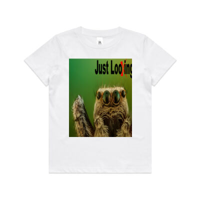 Spider "Just Looking" - AS Colour - Kids Youth Tee Thumbnail