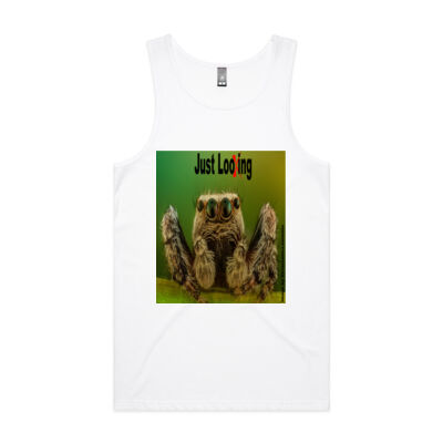 Spider "Just Looking" - AS Colour - Men's Lowdown Singlet Thumbnail