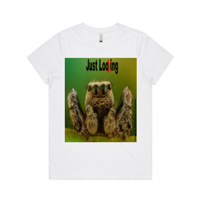 Spider "Just Looking" - AS Colour - Women's  Maple ORGANIC Tee Thumbnail
