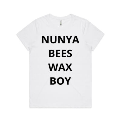 Nunya Bees Wax Boy - AS Colour - Women's  Maple ORGANIC Tee Thumbnail