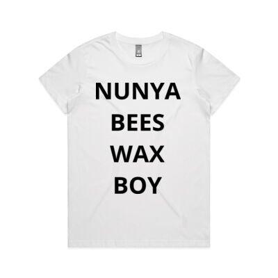 Nunya Bees Wax Boy - AS Colour - Women's Maple Crew Tee (Regular Fit) Thumbnail